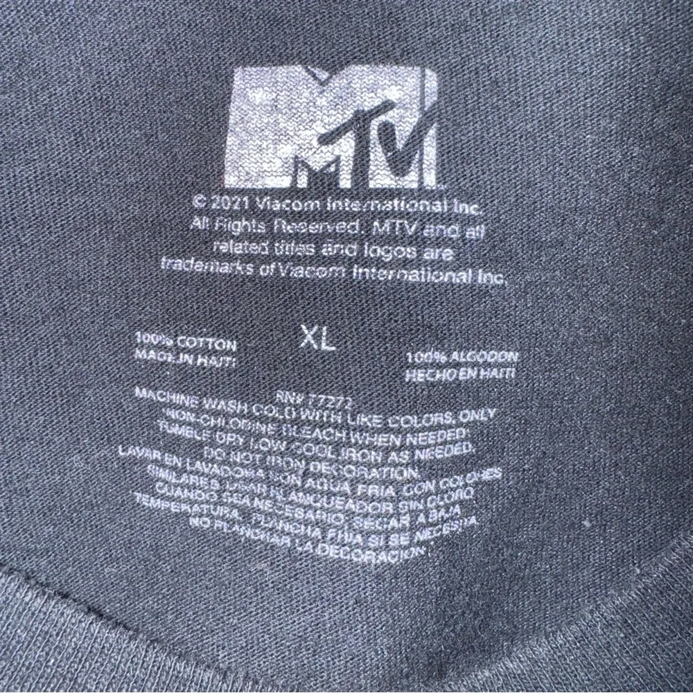 MTV Music Television Retro Graphic T‎ Shirt Black 2021 Viacom XL - Picture 6 of 6